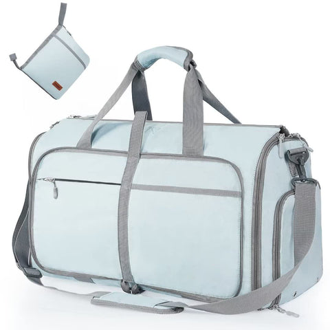 Sac de voyage polochon grande capacité, sac à main pour femme, sac à costume pliable, sacs fourre-tout étanches pour vêtements
