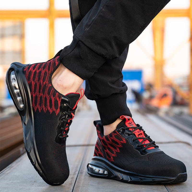 Summer Breathable Anti-Smash And Anti-Puncture Safety Shoes Wear-Resistant Breathable Work Shoes Safety Shoes - Fashionner