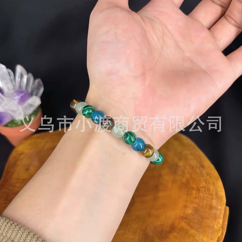 Bracelet Malachite Œil de Tigre Hommes et Femmes