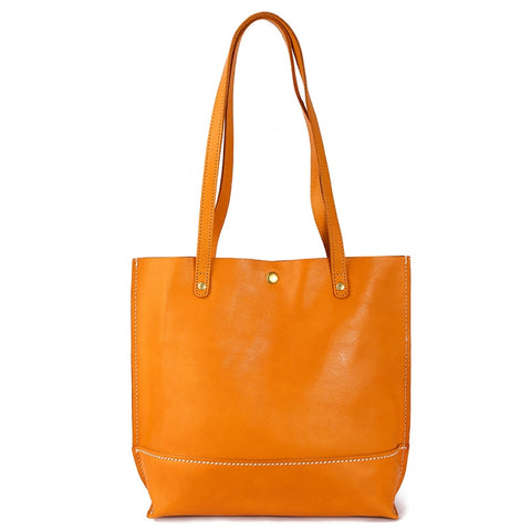 Top Layer Cowhide Handbag Korean Casual Large Capacity Women's Shoulder Bag - Fashionner