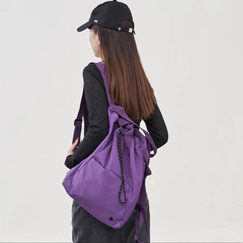 Sac à dos étanche avec cordon de serrage, sac à dos de sport, de fitness ou de yoga tendance pour femme, sac à bandoulière, sac de rangement pour le quotidien