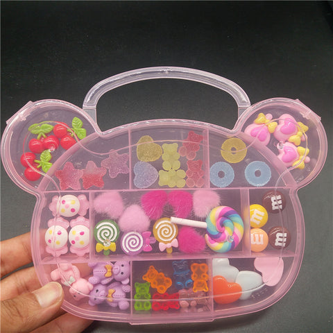 Accessoires Kawaii à design spécial pour nail art en résine