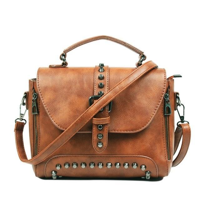 Women Vintage Leather Crossbody Handbags - Fashionner