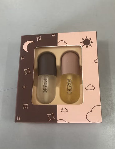 Huile repulpante pour les lèvres Jour Nuit Volume instantané, transparente, nourrissante longue durée, réparatrice, réduit les ridules des lèvres, soin des lèvres, cosmétique de beauté