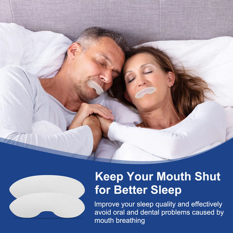 ELAIMEI Anti Snoring Sleep Strips Disposable Gentle Mouth Tape for Better Nose Breathing Reduce Mouth Dryness Sore Throat - Fashionner