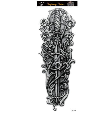 Buy Original Big Picture Full Arm Waterproof Tattoo Sticker online at Fashionner.