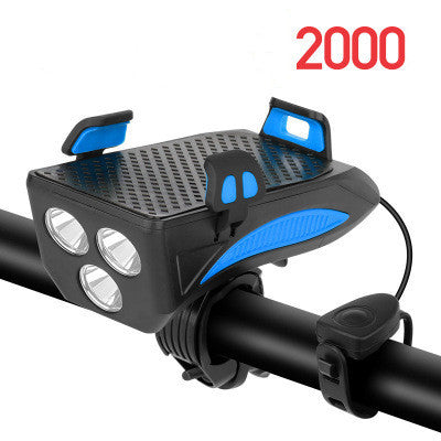 Mobile Phone Holder Strong Light Flashlight Road Cycling Accessories - Fashionner