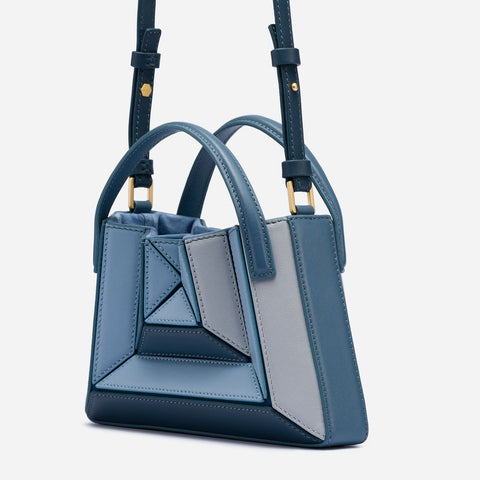 Sac à main à coutures de couleur contrastée, sac de poitrine pour femme, sac à cordon de serrage, sac en bandoulière.