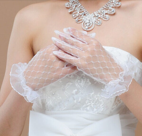 Gants de mariée en dentelle
