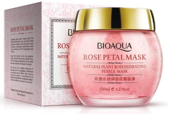 Masque de nuit soin pour la peau aux pétales de rose