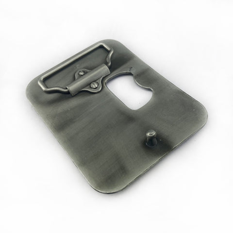 Boucle de ceinture décapsuleur tête de bœuf en alliage de zinc