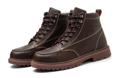 Comfortable And Durable Work Shoes Microfiber Leather Safety Shoes Men's Anti Smash And Anti Puncture Work Shoes - Fashionner