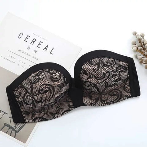Buy Strapless Underwear Invisible Bra Gathers Anti-slip online at Fashionner.