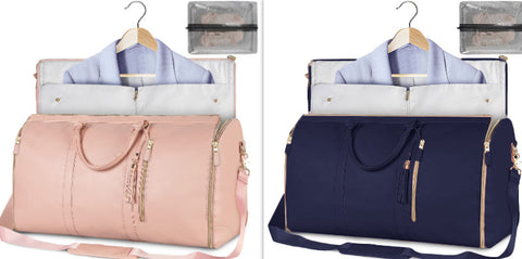 Sac de voyage polochon grande capacité, sac à main pour femme, sac à costume pliable, sacs fourre-tout étanches pour vêtements