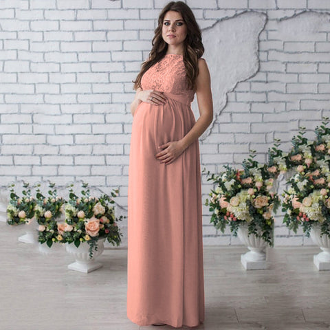 Buy Lace Sleeveless Maternity Dress online at Fashionner.