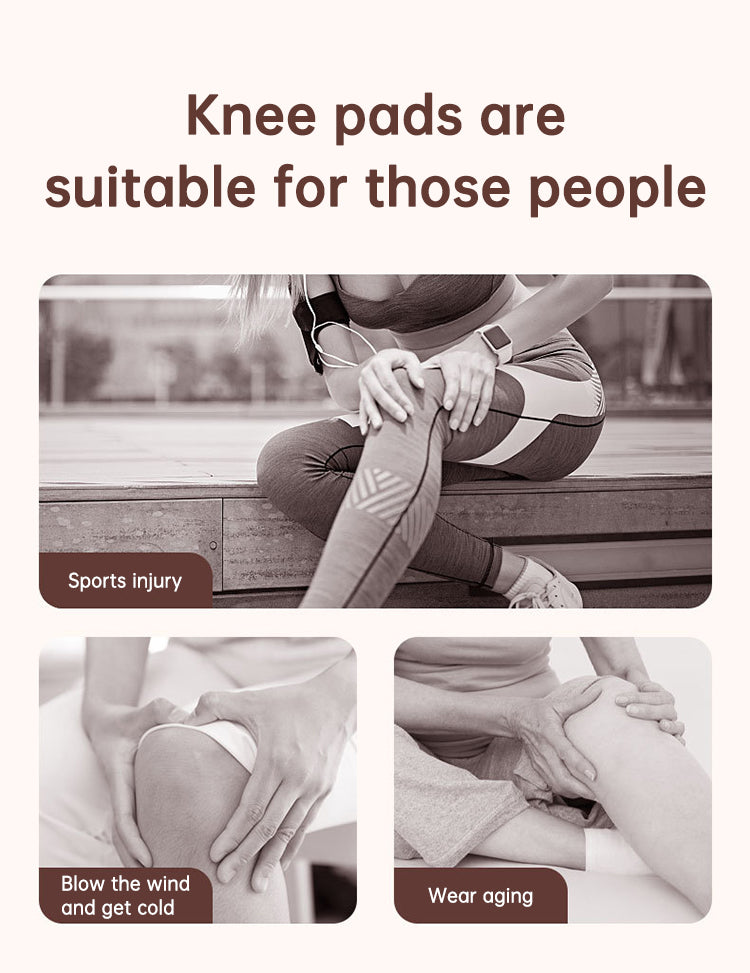 Electric heating knee massage instrument, vibration moxibustion, shoulder and elbow joint pain, hot compress knee massager for old cold legs - Fashionner