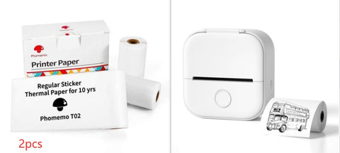 Mini Imprimante Thermique Portable Imprimante Photo Maison Imprimante de Mauvaises Questions pour Étudiant Imprimante d'Étiquettes Mini Bluetooth Étiquette de Prix