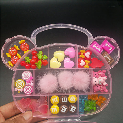Accessoires Kawaii à design spécial pour nail art en résine