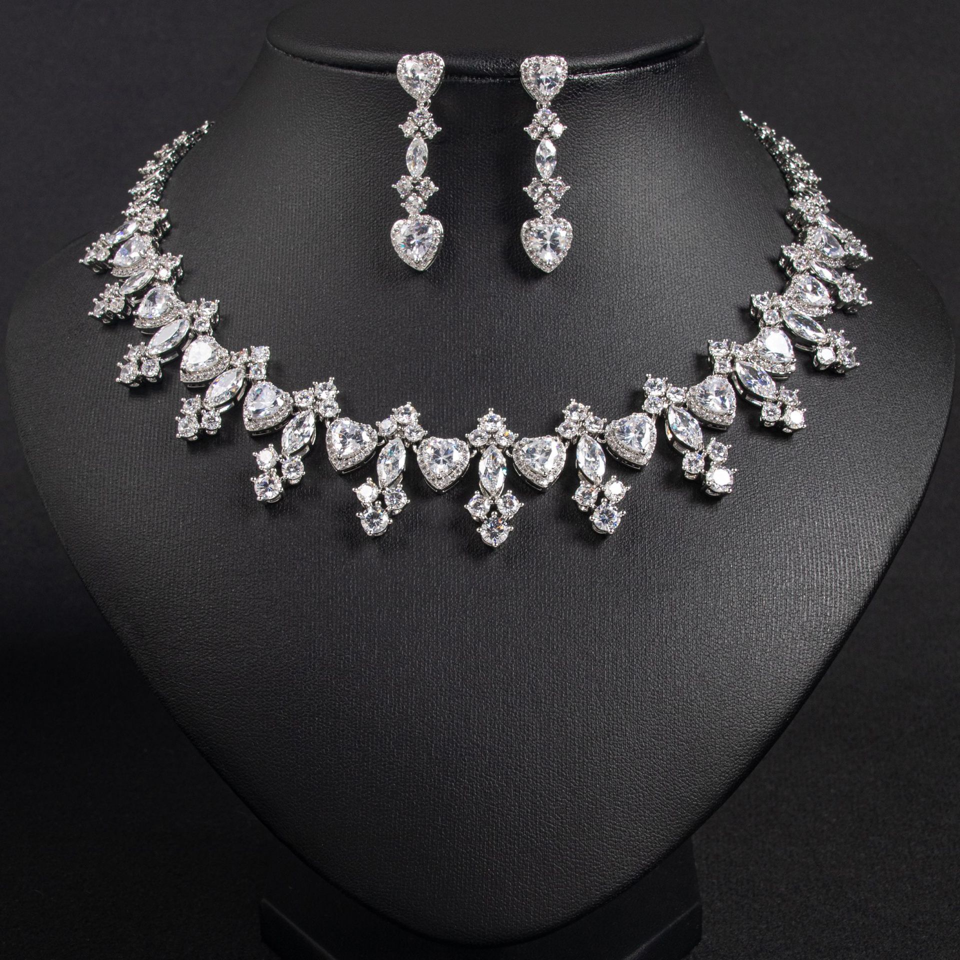 Buy Fashionable Personalized And Creative Necklace And Earrings For Women online at Fashionner.