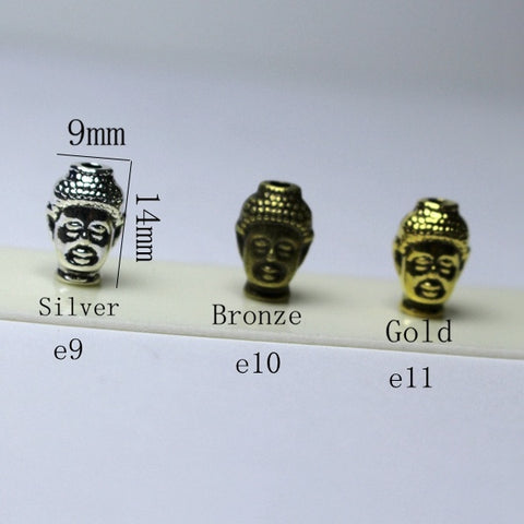 Accessoires de bijoux DIY en argent tibétain, perles intercalaires, perles de matière, semis en or et argent anciens, perles d'argent, perles de perles