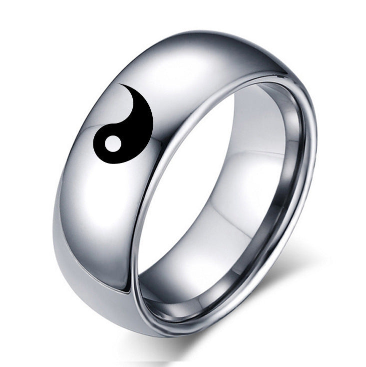 Yin Yang Couple Ring
