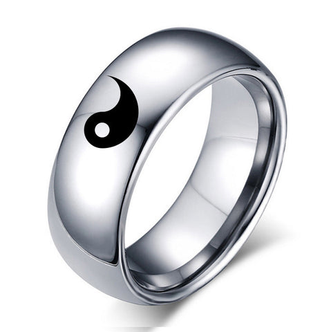 Bague de couple Yin Yang