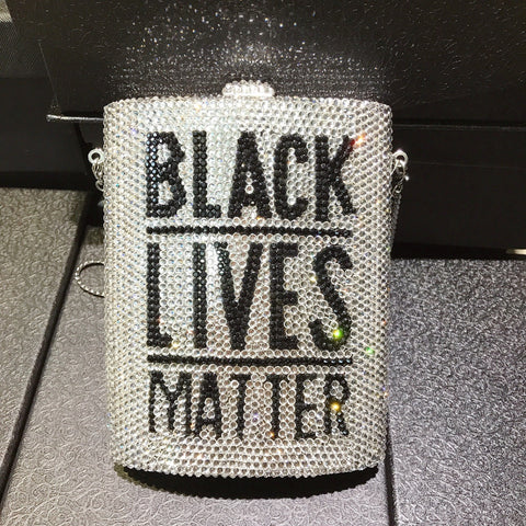 Sac de soirée en diamant clouté de lettres, boîte métallique, sac à main entièrement diamanté, sac à main personnalisé pour femmes de banquet