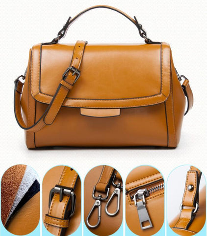 Sacs à main en cuir, sacs à main en cuir tendance, sac à bandoulière incliné, sac à main, sac à bandoulière BaoChao