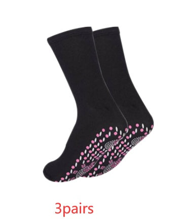 Hot Moxibustion Massage Health Care  Warm Feet Cold Socks - Tourmaline Thermal Circulation Self-Heating Shaping Socks, Tourmaline Acupressure Self-Heating Shaping