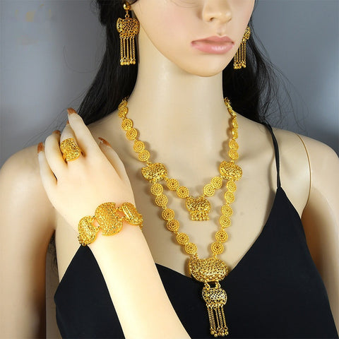 Buy Wedding Accessories Necklace Bracelet Ring Earrings online at Fashionner.