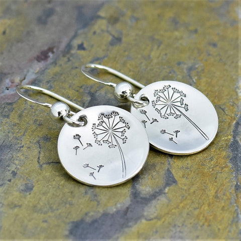 Buy Simple Retro Round Dandelion Earrings For Women online at Fashionner.
