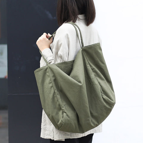 Women Handbags High Capacity Shoulder Bags For Shopping Canvas Totes - Fashionner
