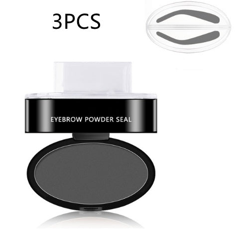 Kit Pochoir à Sourcils en Poudre Teinte Maquillage Professionnel Cosmétiques Imperméable Pochoir Rehausseur de Sourcils
