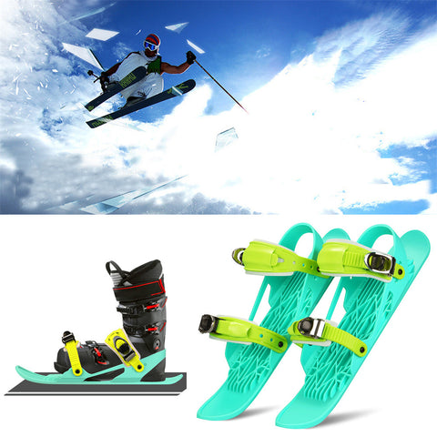 Mini-skis portables courts et réglables pour la neige