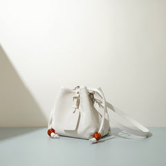 New Chinese Satin Leather One-shoulder Crossbody