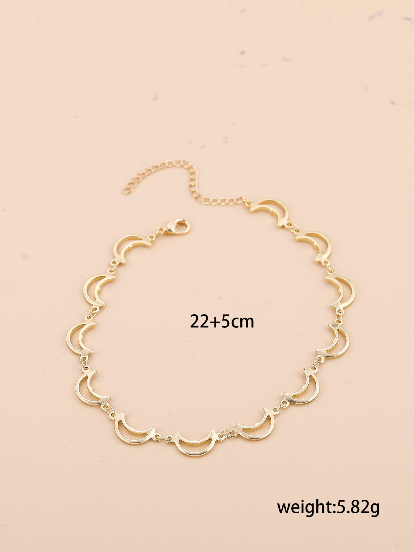 Buy Bohemian-Style Cross And Double-Heart Multi-Layer Anklet online at Fashionner.