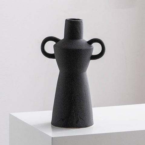 Vase décoratif en céramique artistique et littéraire pour hydroponie