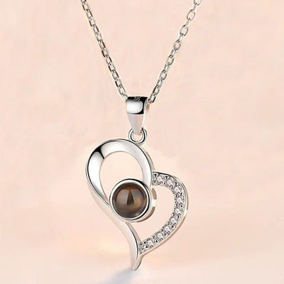 Hot Valentine's Day Gifts Metal Rose Jewelry Gift Box Necklace For Wedding Girlfriend Necklace Gifts - Fashionner