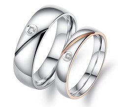 Stainless steel couple ring Titanium steel couple ring