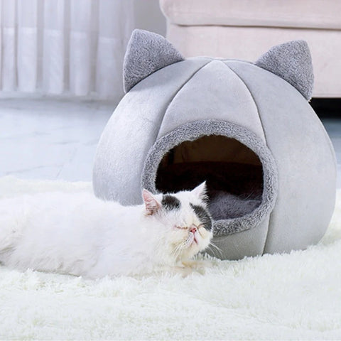Nid pour chat avec tapis de couchage amovible et lavable