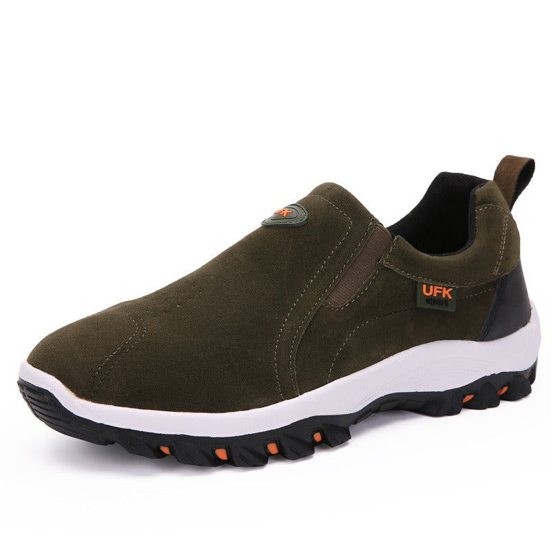 Large Size Men's Shoes Anti-Slip Wear Hiking Shoes Outdoor Low-Top Shoes Breathable Climbing Shoes Casual Sports Shoes