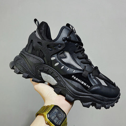 Shoes Men's Ins Trendy Shoes New Thick-Soled Heightened Korean Version With Luminous Men's Sneakers - Fashionner