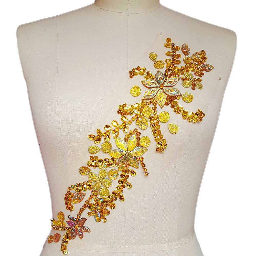 Banquet Evening Dance Dress Costume Belt Cloth Patch