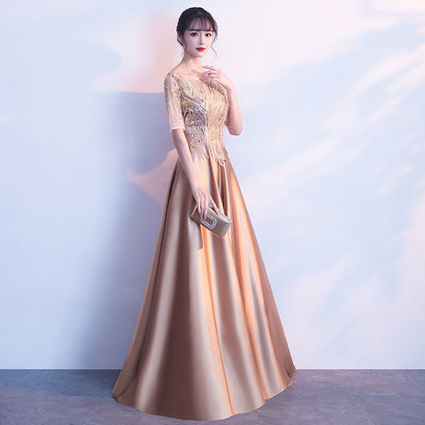 Robe longue de performance pour femme, tempérament élégant, pour banquet et soirée