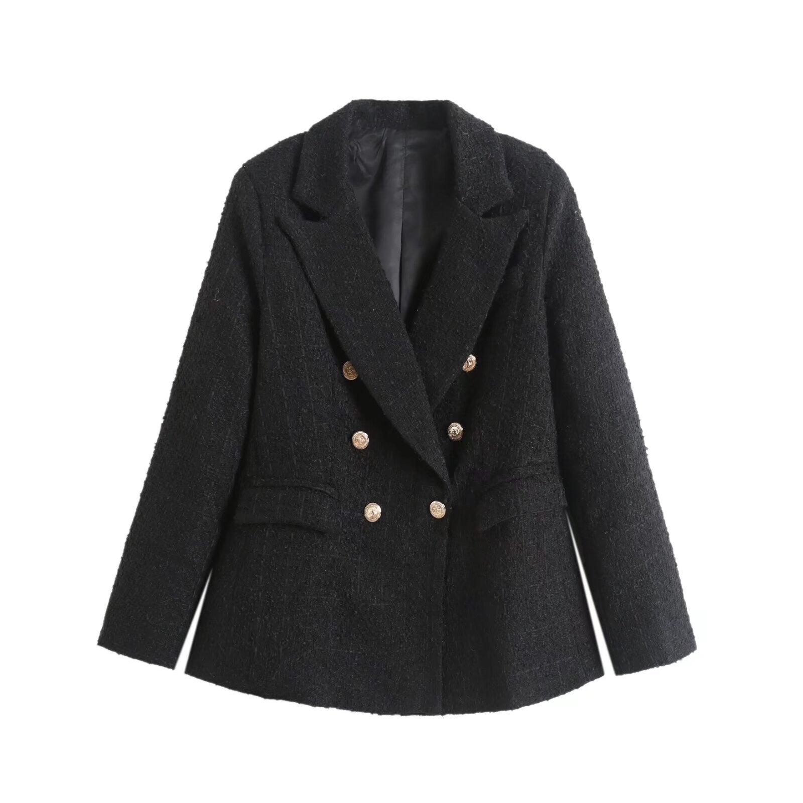 Textured Double Women Blazer