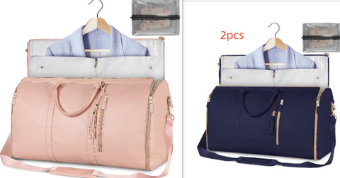 Sac de voyage polochon grande capacité, sac à main pour femme, sac à costume pliable, sacs fourre-tout étanches pour vêtements