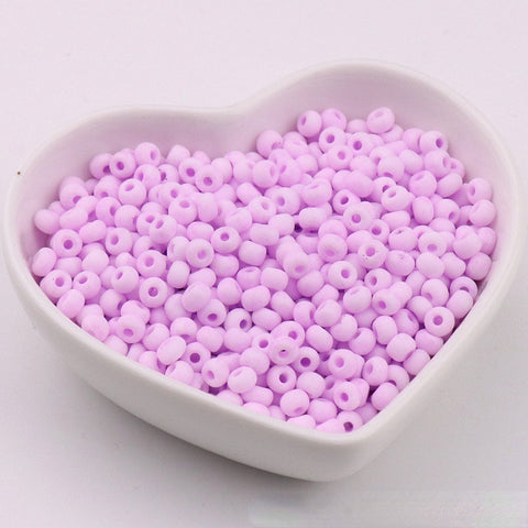 Perles de riz en verre Macaron Super Premium 4 mm