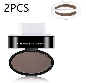 Kit Pochoir à Sourcils en Poudre Teinte Maquillage Professionnel Cosmétiques Imperméable Pochoir Rehausseur de Sourcils