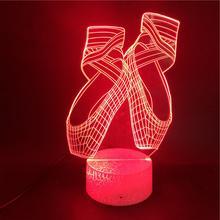 Veilleuse LED 3D Ballet colorée avec télécommande intelligente