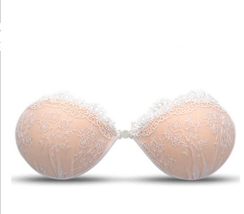 Buy Lace Invisible Bra Gathered Breathable Invisible Bra Silicone Chest Underwear Wholesale online at Fashionner.